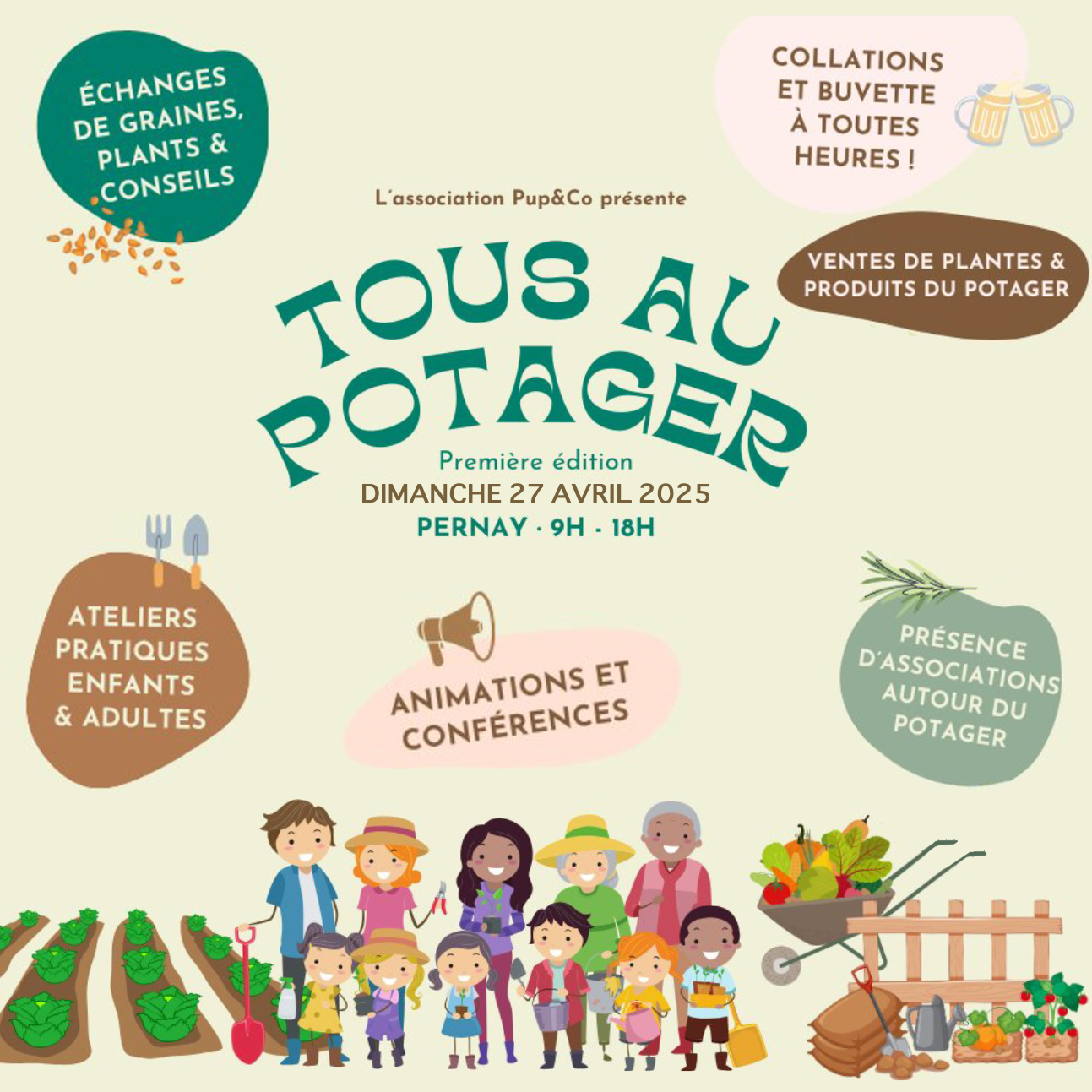 Dimanche 27 avril « Tous au potager » à Pernay  