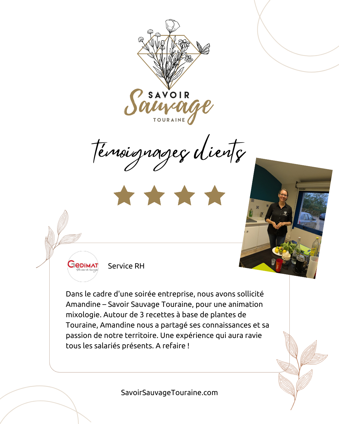 Les secrets des plantes sauvages en team building