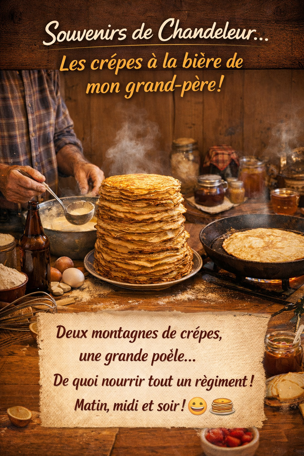 Crêpes de la Chandeleur : souvenirs d’enfance et ingrédient secret